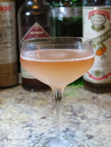 A Bennett Cocktail in a coupe glass