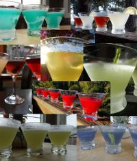 Collage of cocktail photos